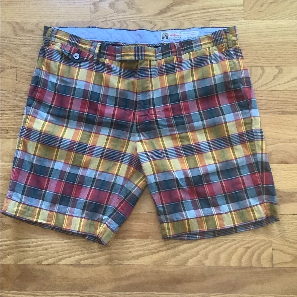 Men’s vintage Polo by Ralph Lauren Madras Shorts Size 36 w/7” inseam